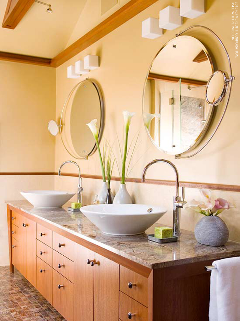 Cheery & Bright Yellow Bathroom Designs - bhgrelife.com