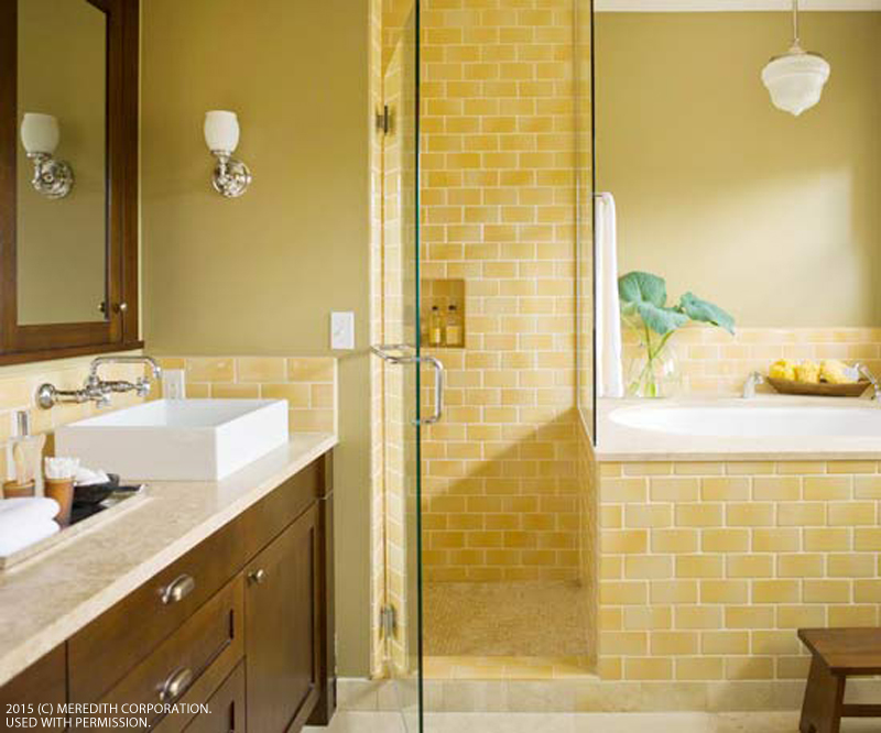 Cheery & Bright Yellow Bathroom Designs - bhgrelife.com