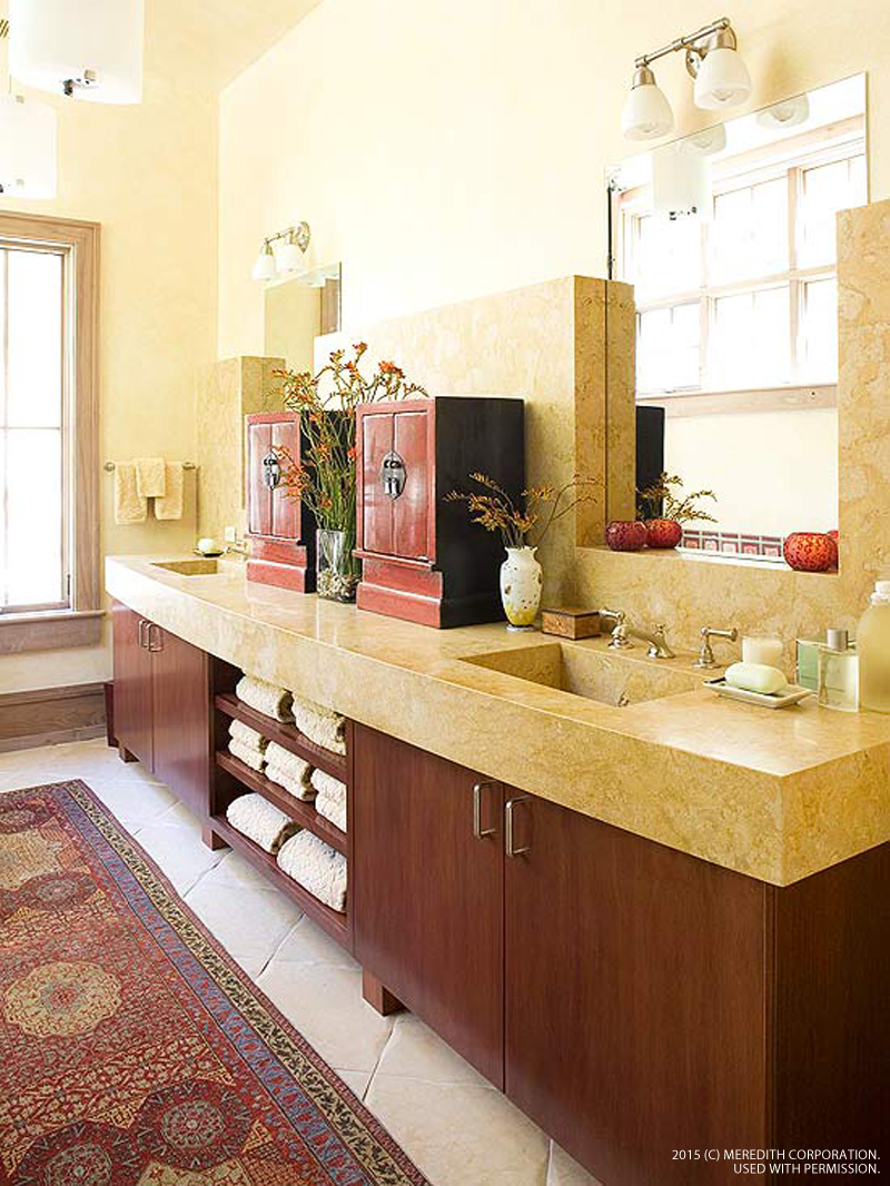 Cheery & Bright Yellow Bathroom Designs - bhgrelife.com