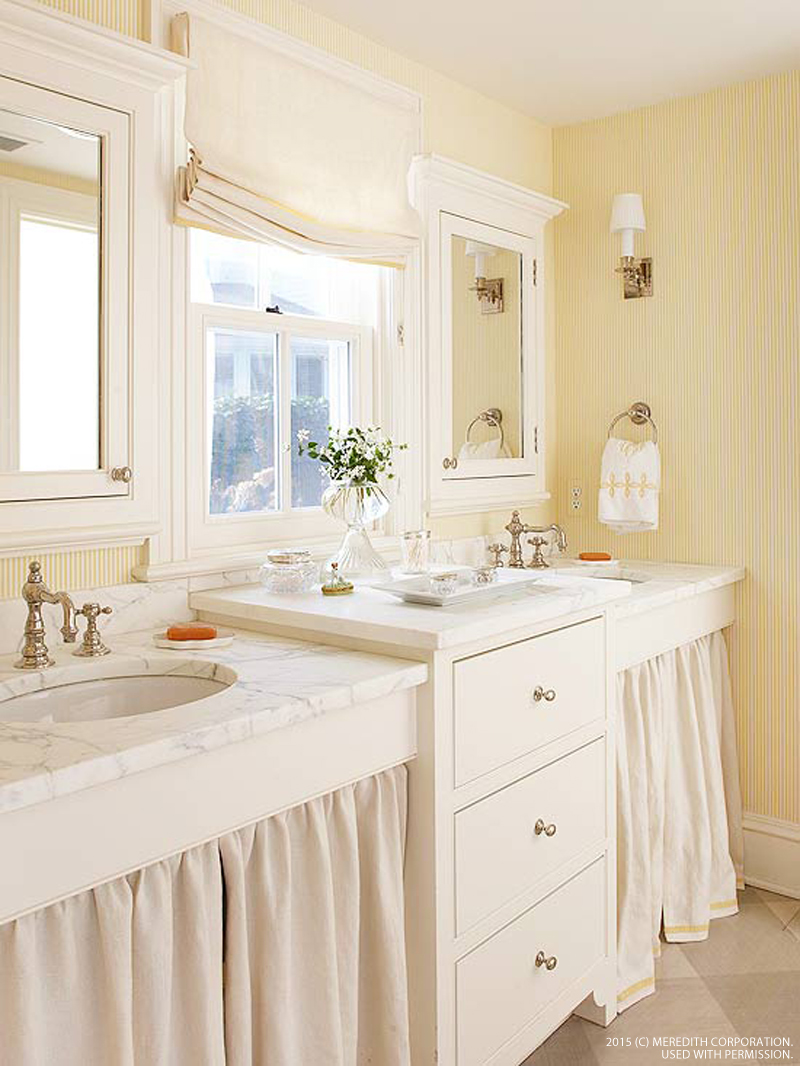 Cheery & Bright Yellow Bathroom Designs - bhgrelife.com