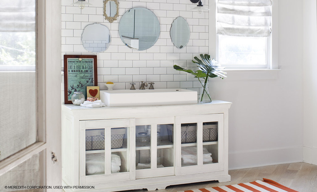 Great Ideas For A Diy Bathroom Vanity Better Homes And Gardens