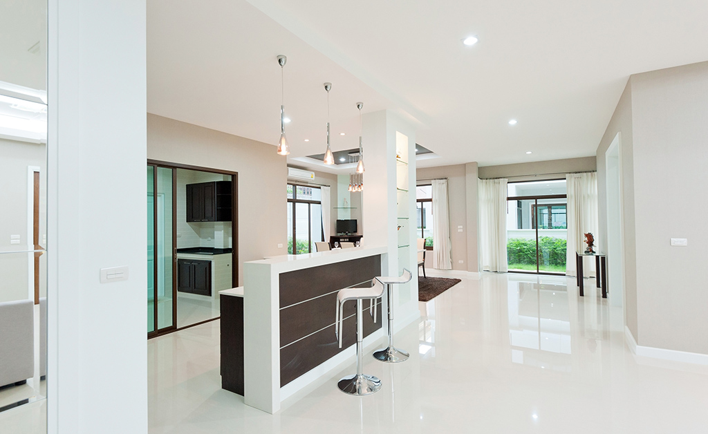 pristine home interior