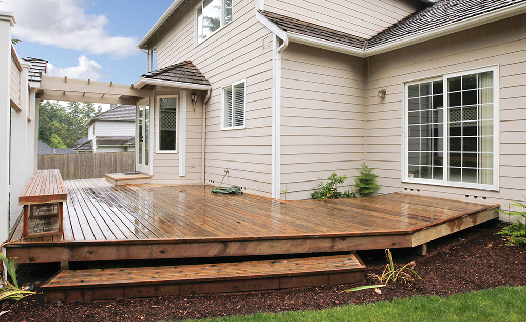 properly mounted deck