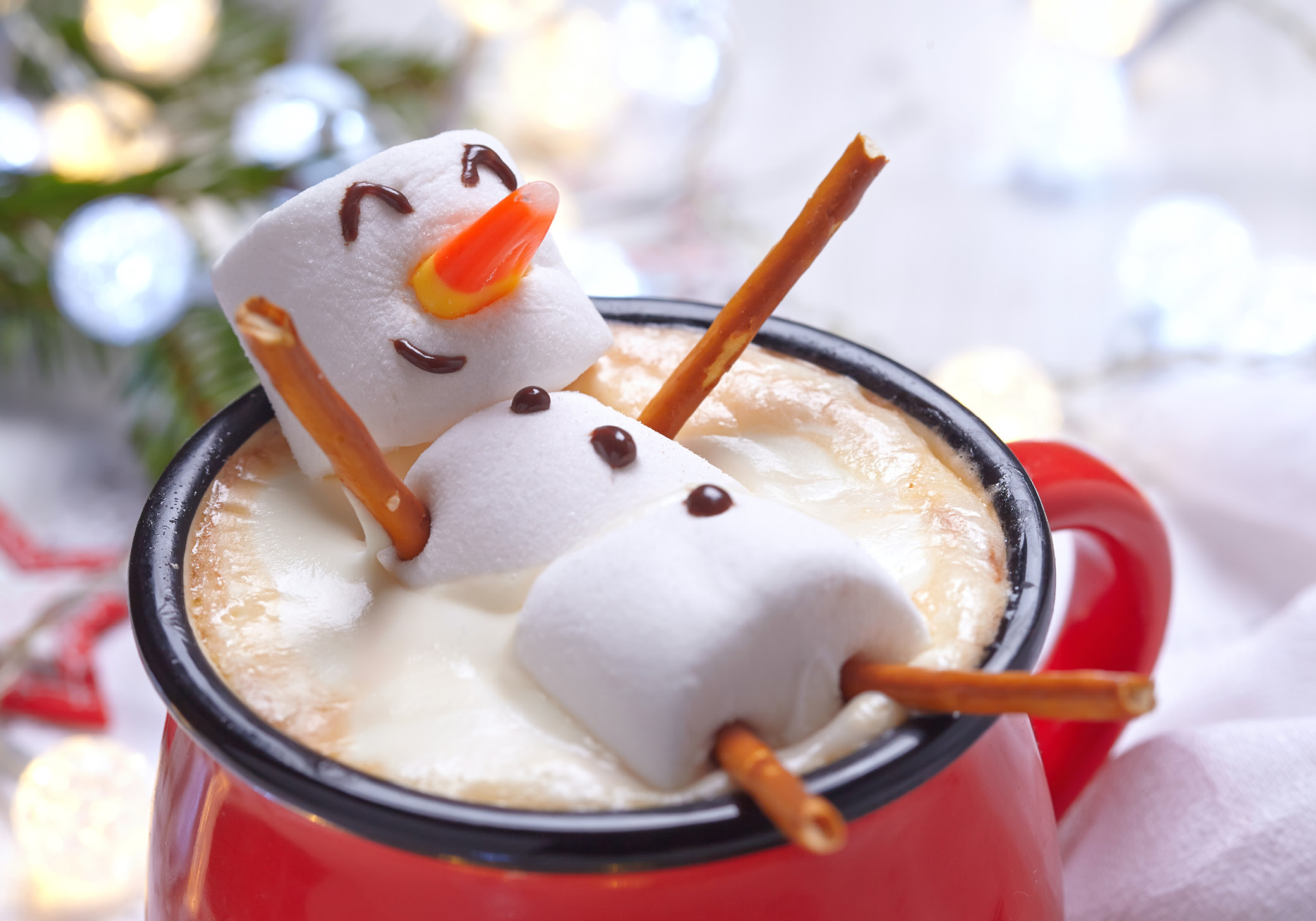 marshmallow snowman