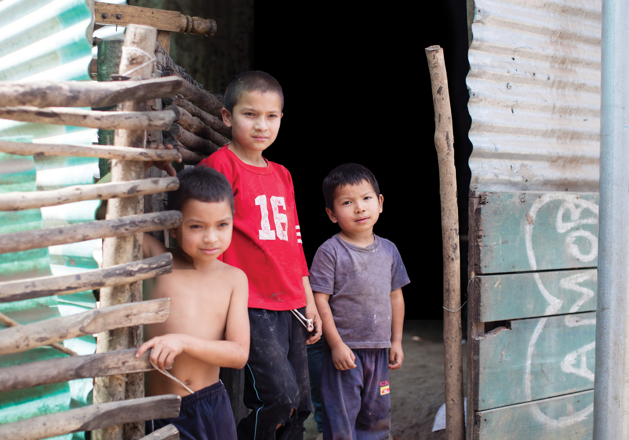 a group of kids