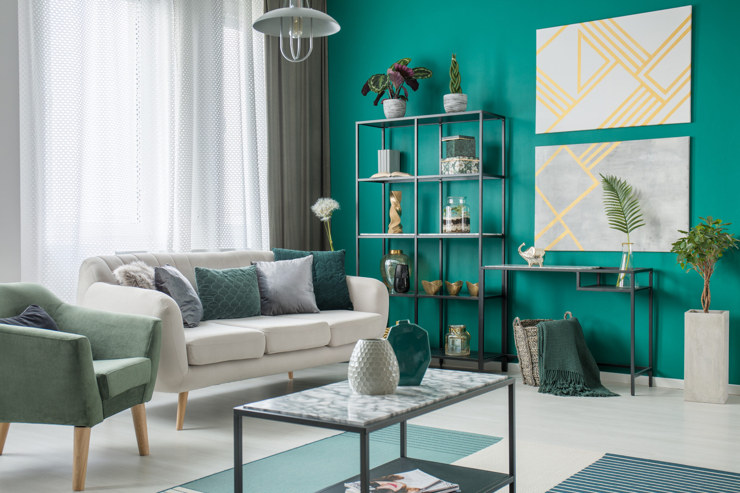 green living room