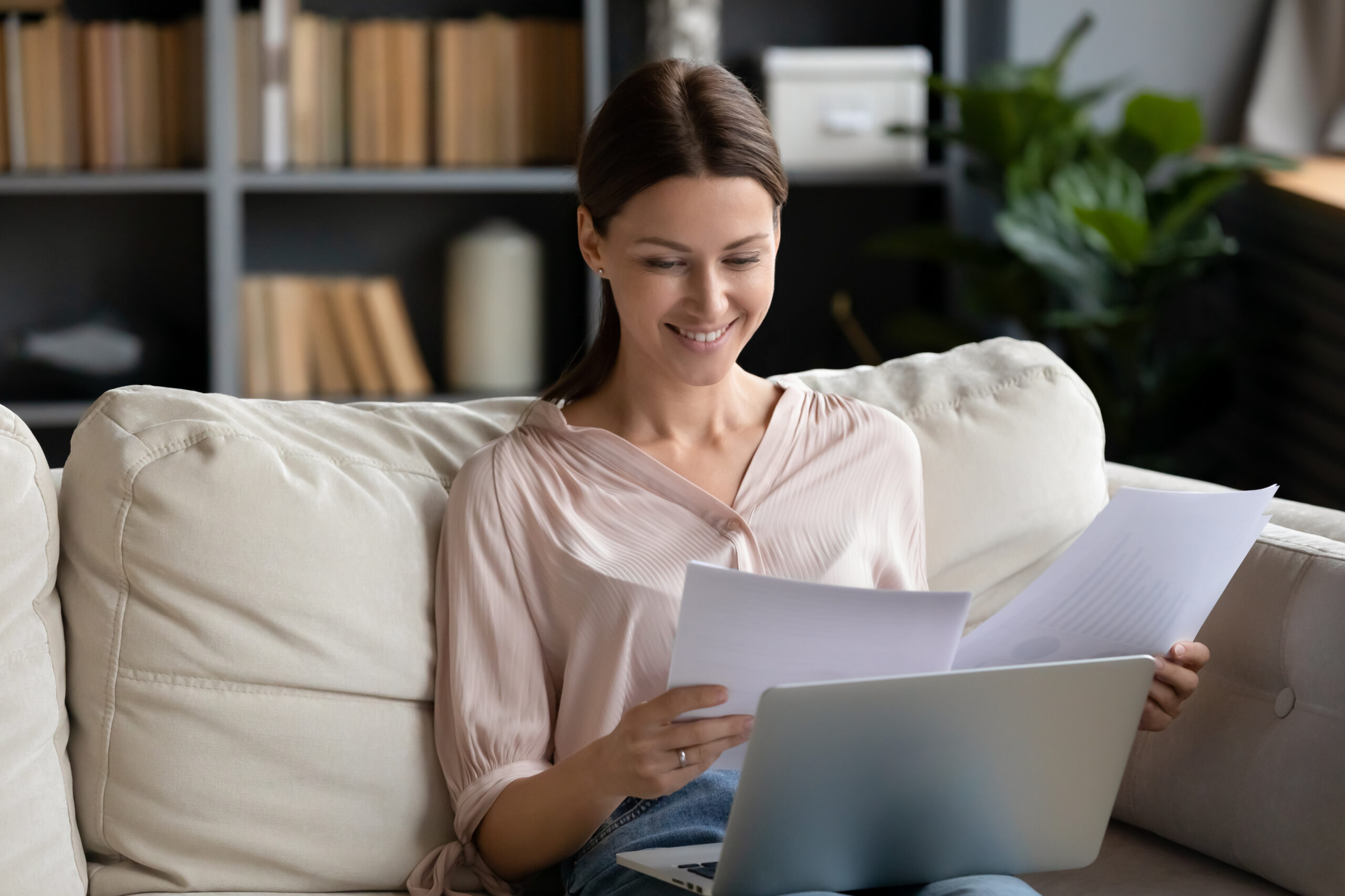 Women Reading Paperwork