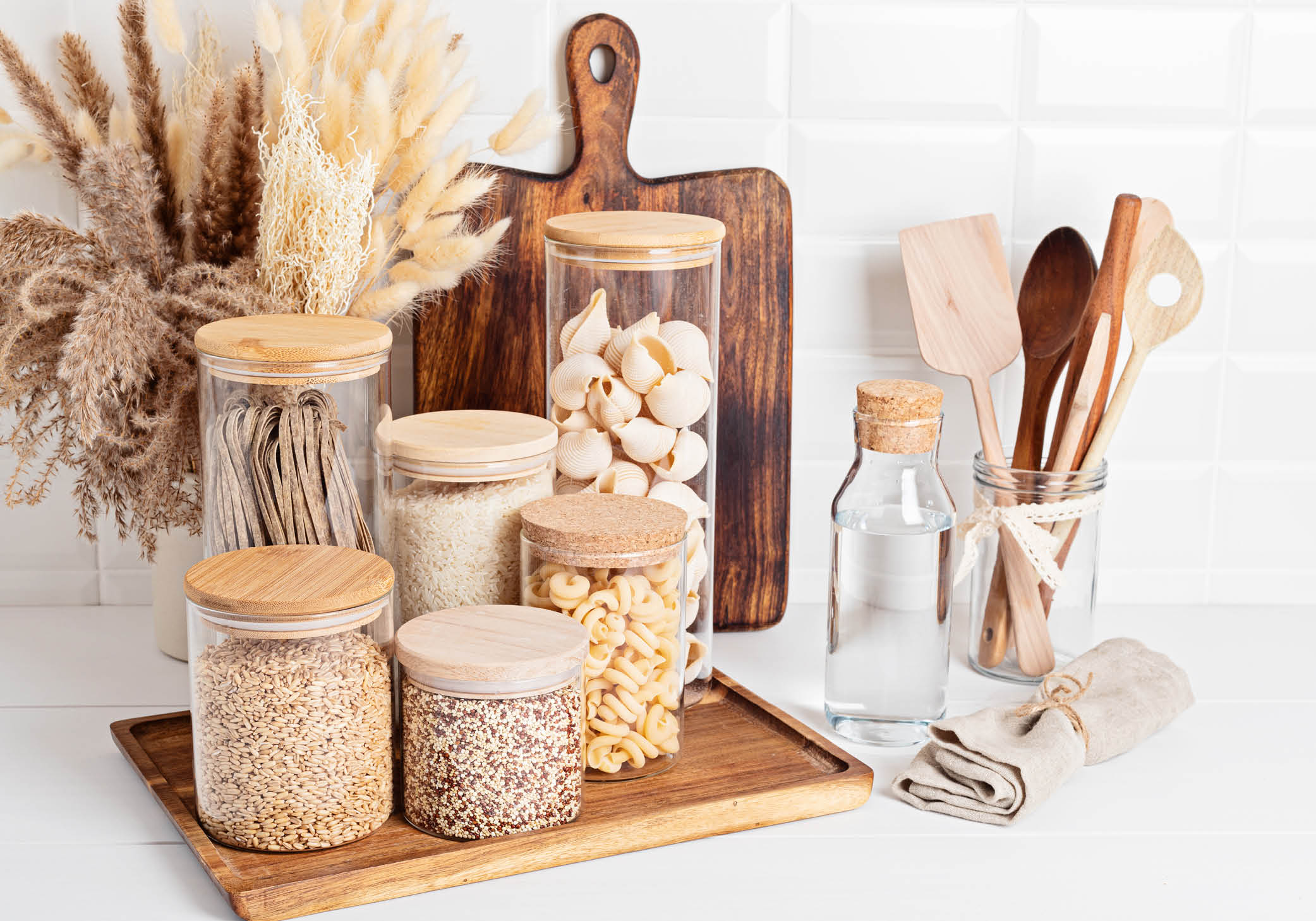 jars with seeds